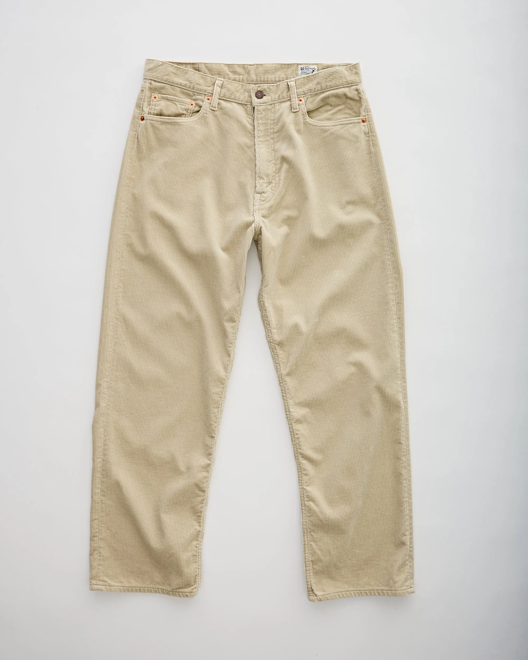 101 Dads Fit Corduroy Pants Ivory