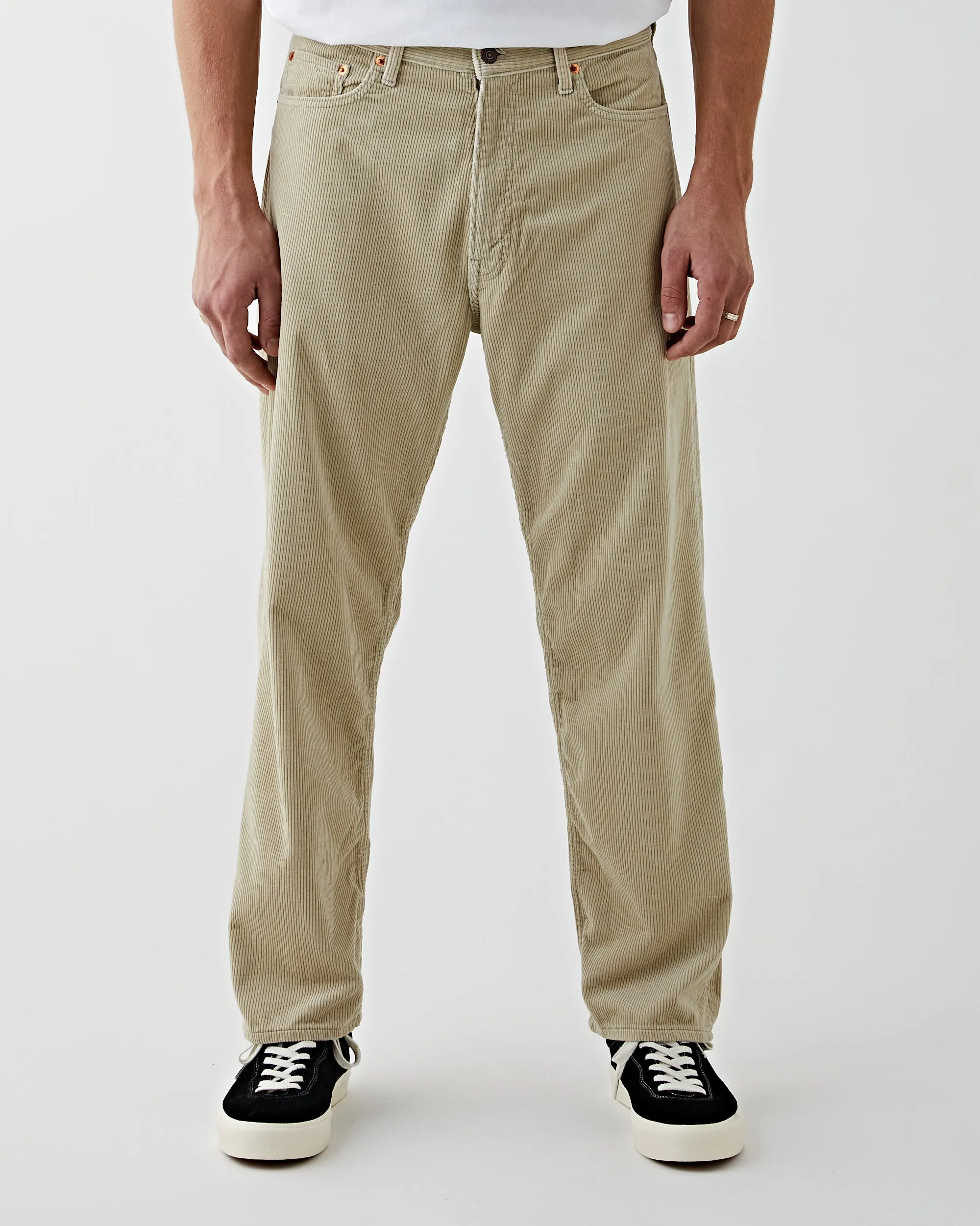 101 Dads Fit Corduroy Pants Ivory