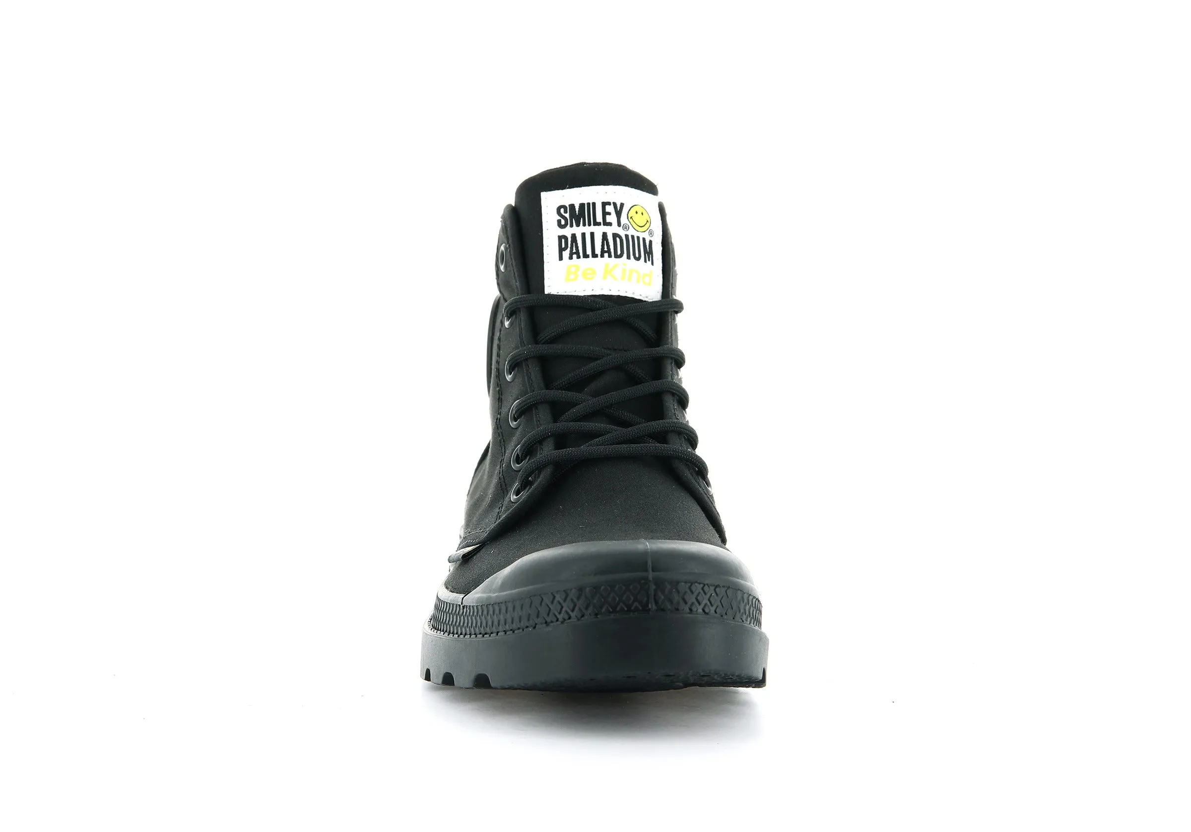 77079-008-M | SMILEY  PAMPA HI BE KIND | BLACK/BLACK