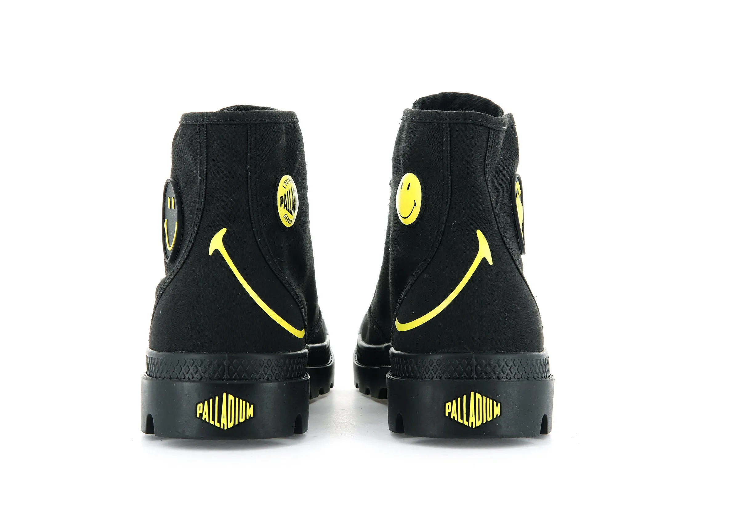 77079-008-M | SMILEY  PAMPA HI BE KIND | BLACK/BLACK