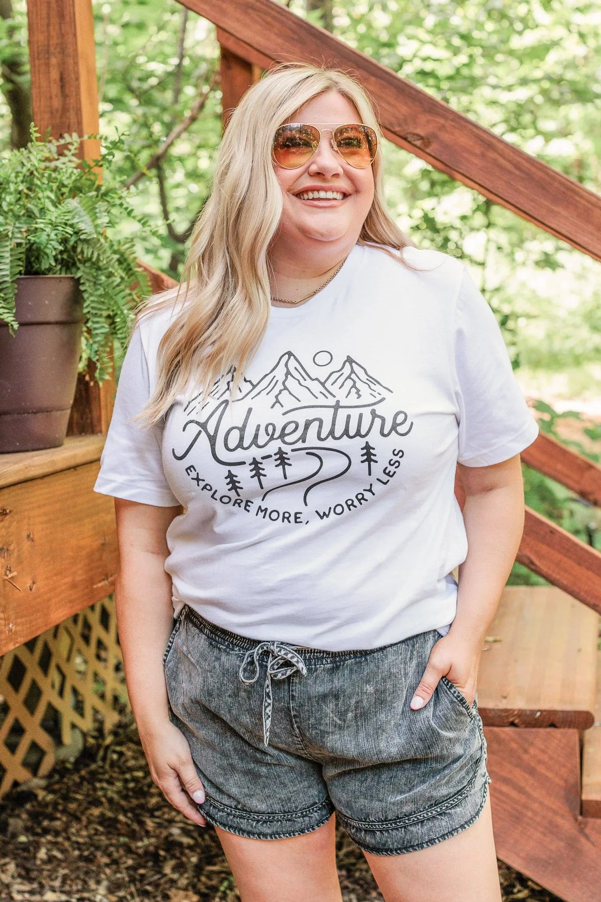 Adventure Explore More Graphic Tee- Ivory