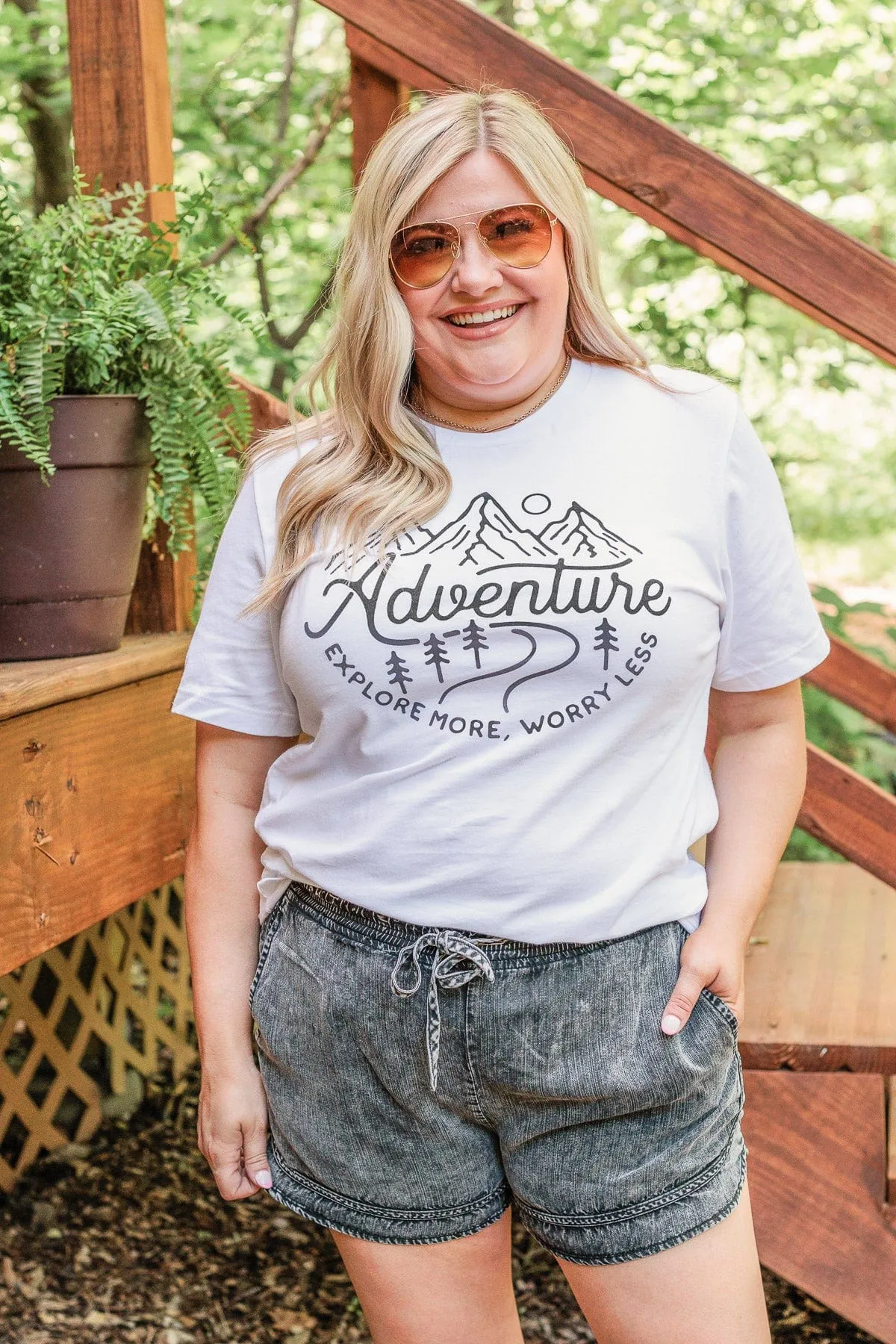 Adventure Explore More Graphic Tee- Ivory