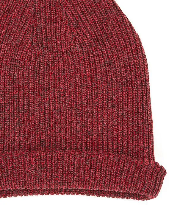 Aeropostale Heathered Ribbed Knit Beanie