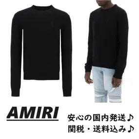 AMIRI  |Cashmere Street Style Long Sleeves Sweaters