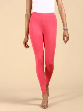 Ankle Length Leggings Viscose-Coral