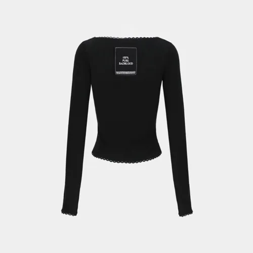 BADBLOOD  |Casual Style Street Style Long Sleeves Elegant Style Logo