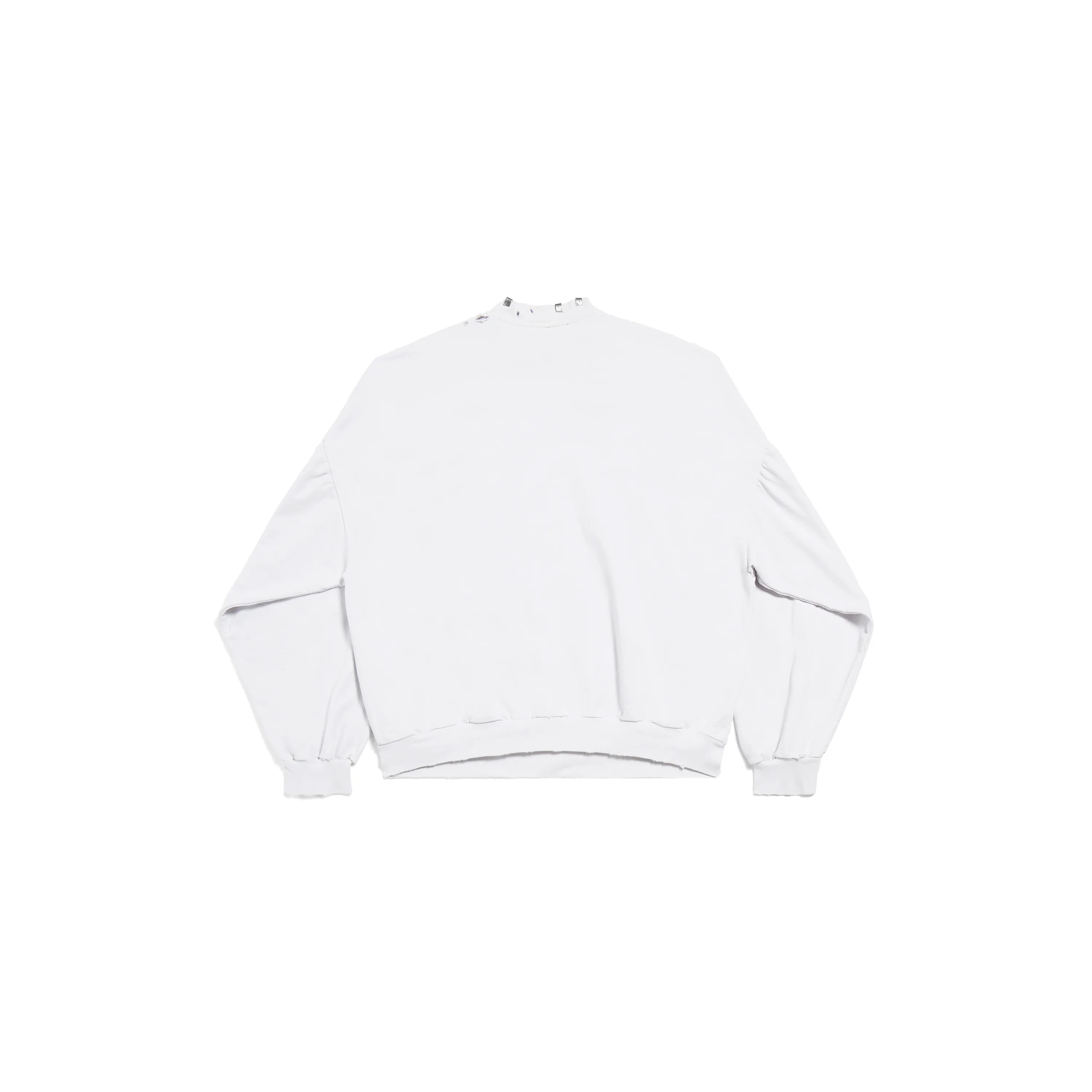 BALENCIAGA  |Crew Neck Pullovers Monogram Unisex Studded Street Style