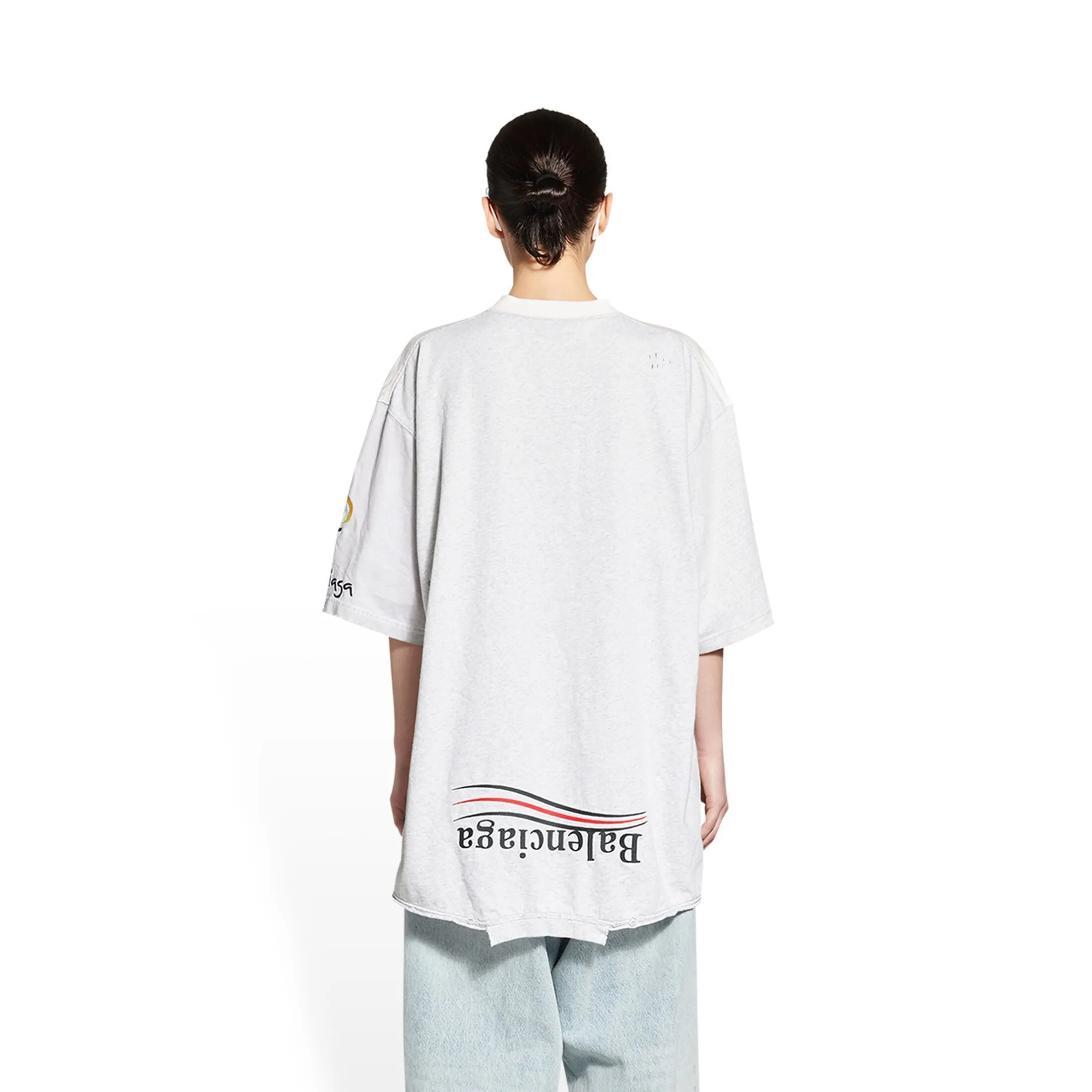 BALENCIAGA  |Crew Neck Pullovers Street Style U-Neck Cropped Cotton