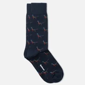 Barbour Men's Mavin Pheasant Socks in Navy