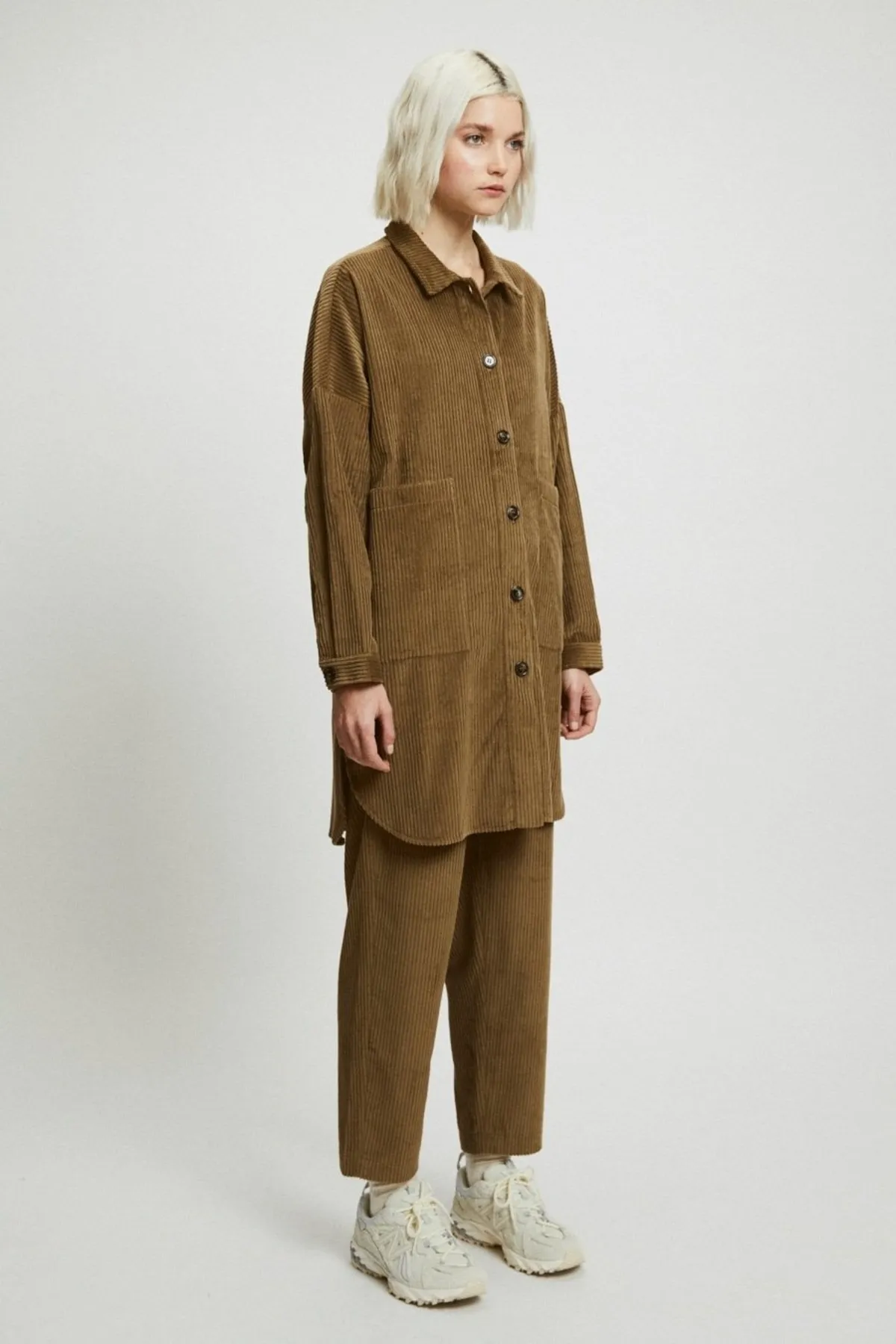 Belle Corduroy Pants - Khaki