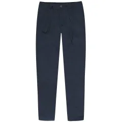 BOSS C-Perin Linen Drawstring Trousers Navy