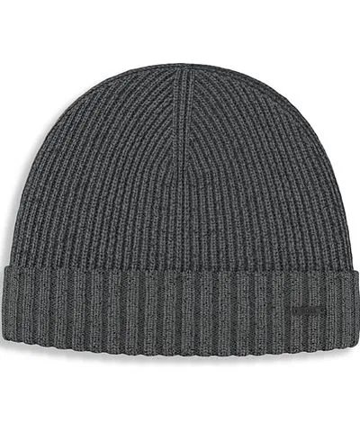 Boss Hugo Boss Fati Wool Ribbed Knit Beanie