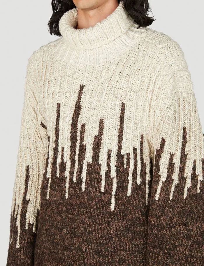 BOTTEGA VENETA  |Wool Blended Fabrics Long Sleeves Cotton Sweaters