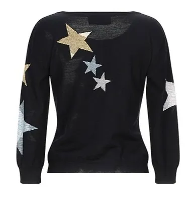 BOUTIQUE MOSCHINO  |Star Casual Style Wool Long Sleeves Cardigans