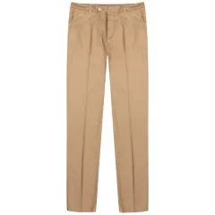 BRUNELLO CUCINELLI Gabardine Garment Dyed Trousers Beige