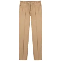 BRUNELLO CUCINELLI Gabardine Garment Dyed Trousers Beige