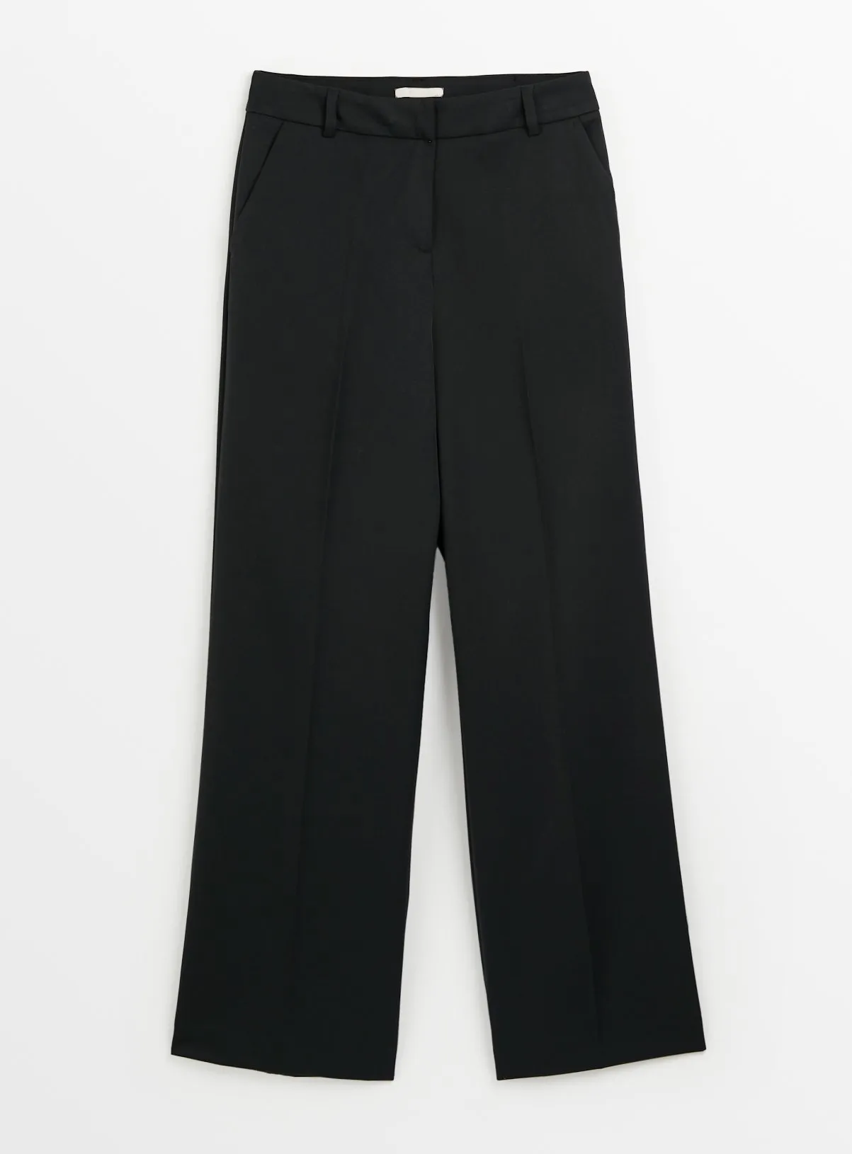 Buy Black Wide Leg Trousers 16S | Trousers | Tu