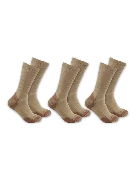 Carhartt Midweight Cotton Blend Crew Sock 3pk