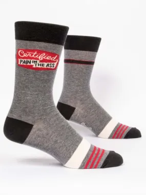 Certified Pain in the Ass Men's Crew Socks