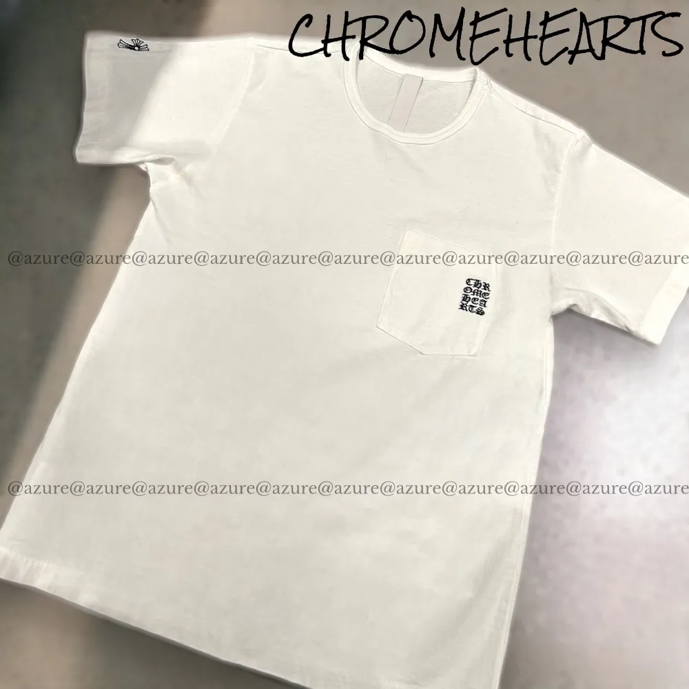 CHROME HEARTS  |Pullovers Unisex Street Style U-Neck Plain Short Sleeves