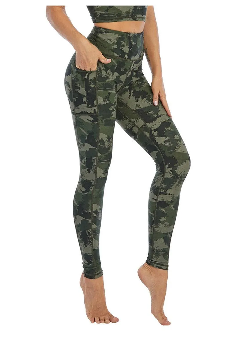 Cloud Hide Camouflage Yoga Set Gym Sports Wear Women S-XXL Clothes Workout Pants Leggings Top Bra Shirt Fitness Suit Sportswear