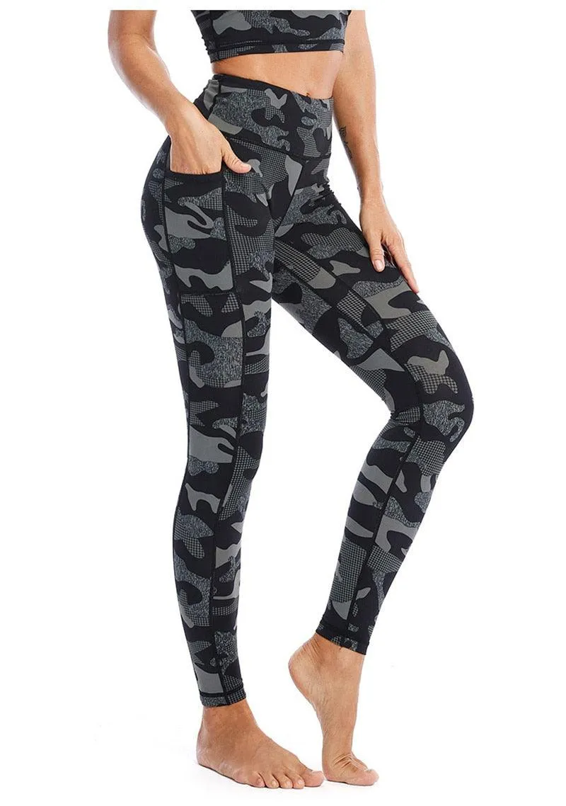 Cloud Hide Camouflage Yoga Set Gym Sports Wear Women S-XXL Clothes Workout Pants Leggings Top Bra Shirt Fitness Suit Sportswear