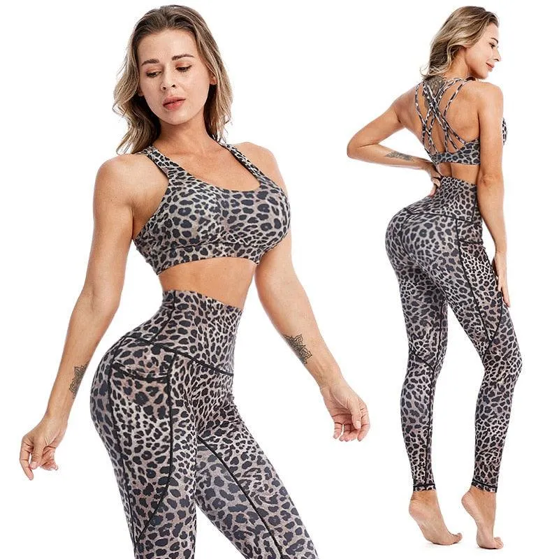 Cloud Hide Camouflage Yoga Set Gym Sports Wear Women S-XXL Clothes Workout Pants Leggings Top Bra Shirt Fitness Suit Sportswear