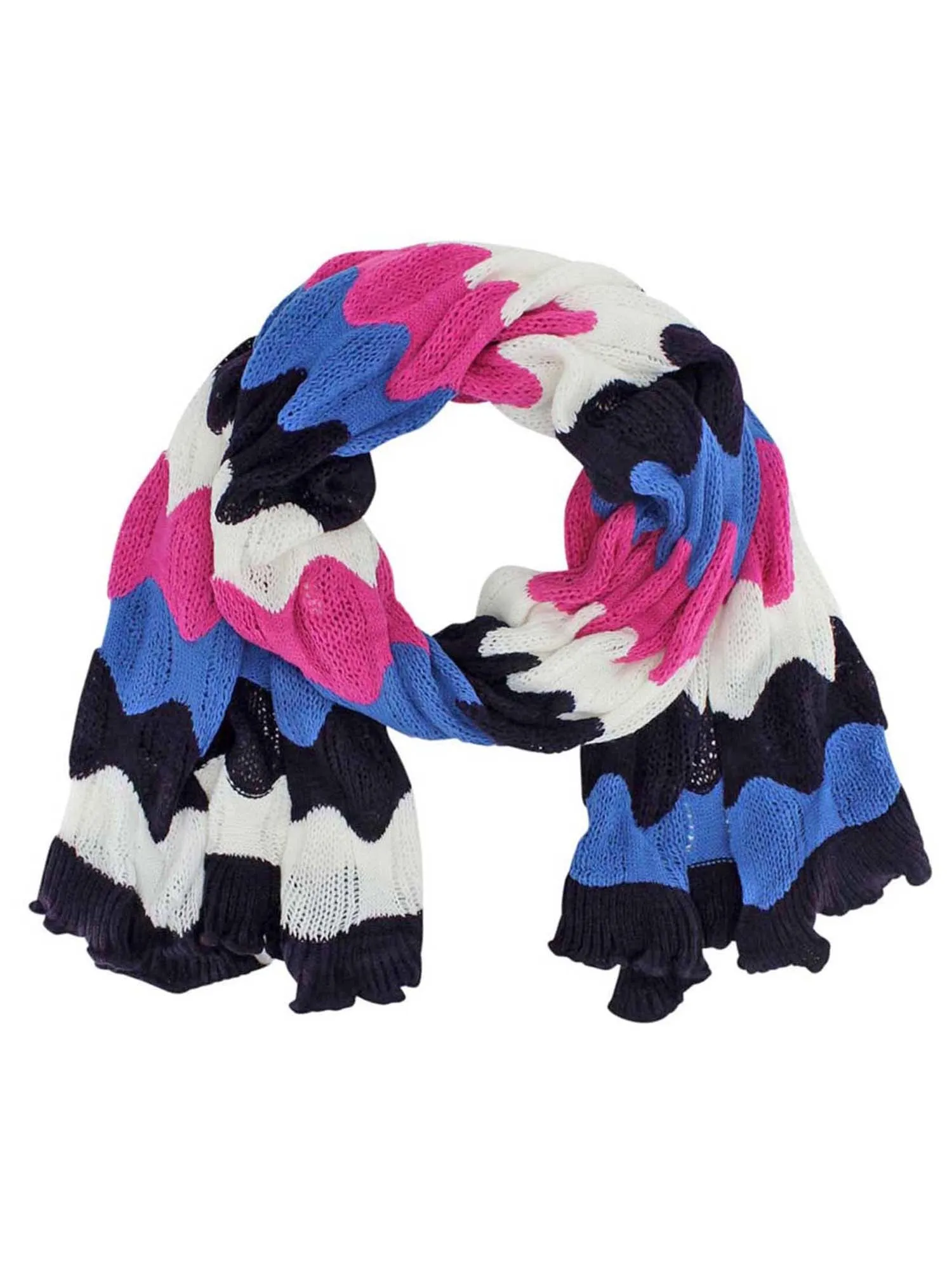 Color Block Striped Scarf