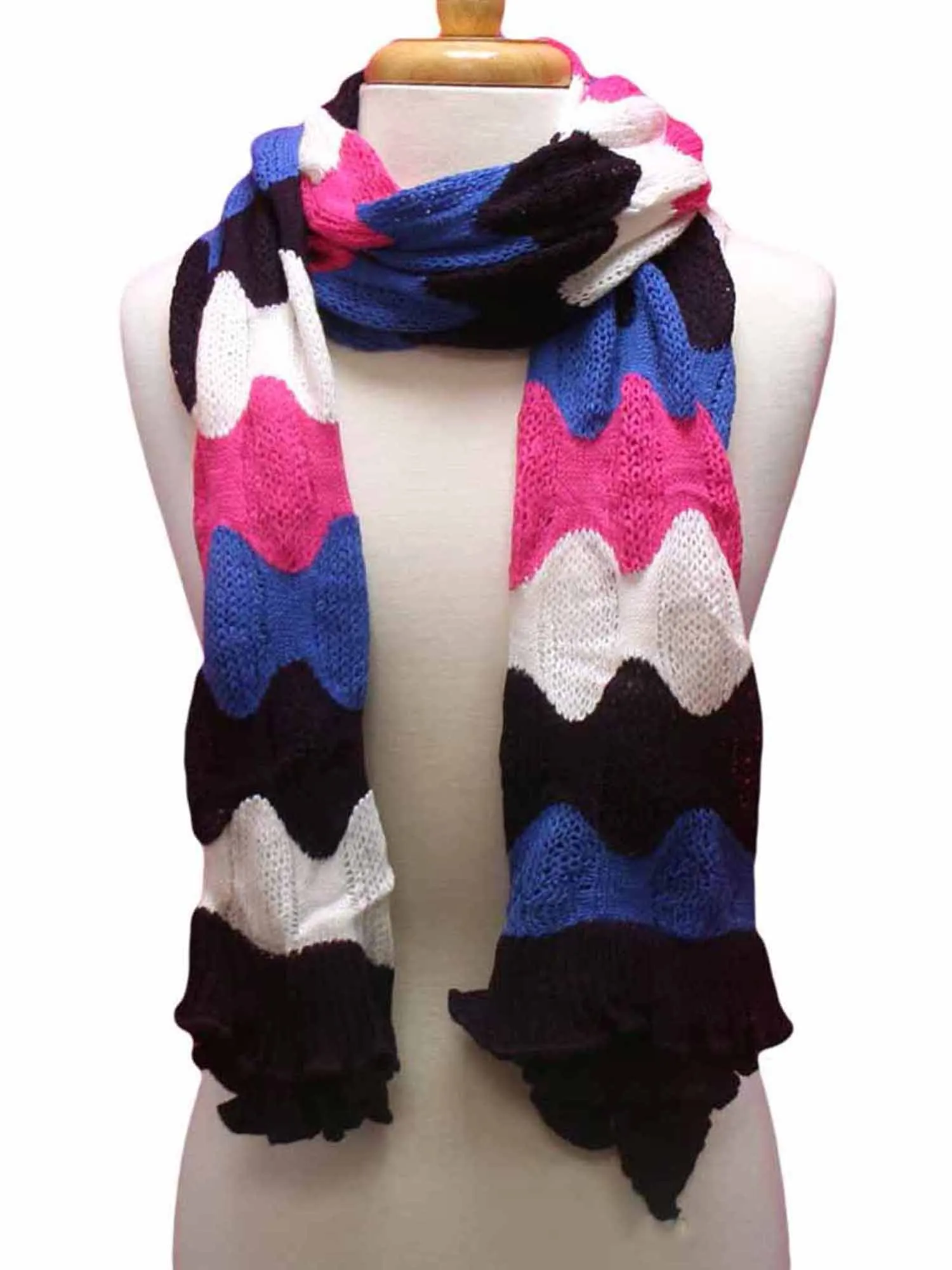 Color Block Striped Scarf