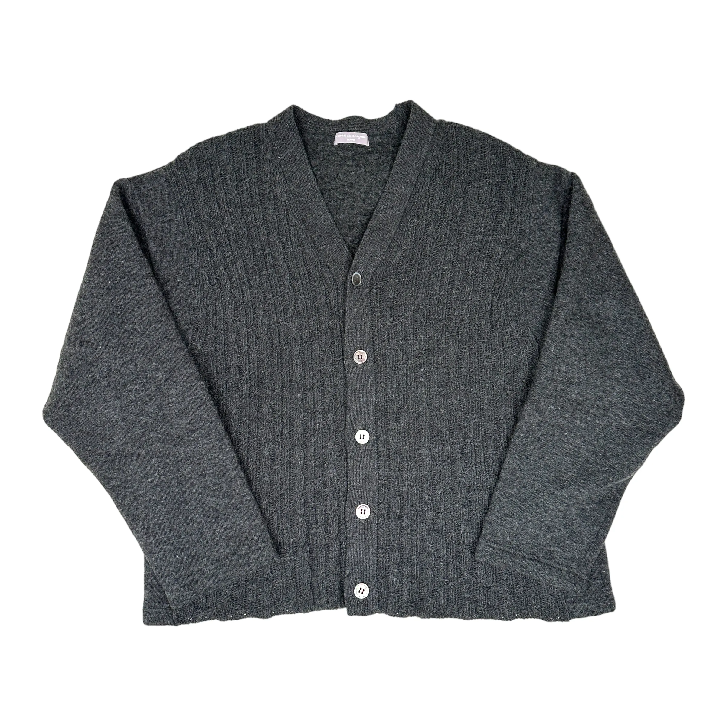 COMME DES GARCONS HOMME 1999 WOOLLEN BLEND CARDIGAN