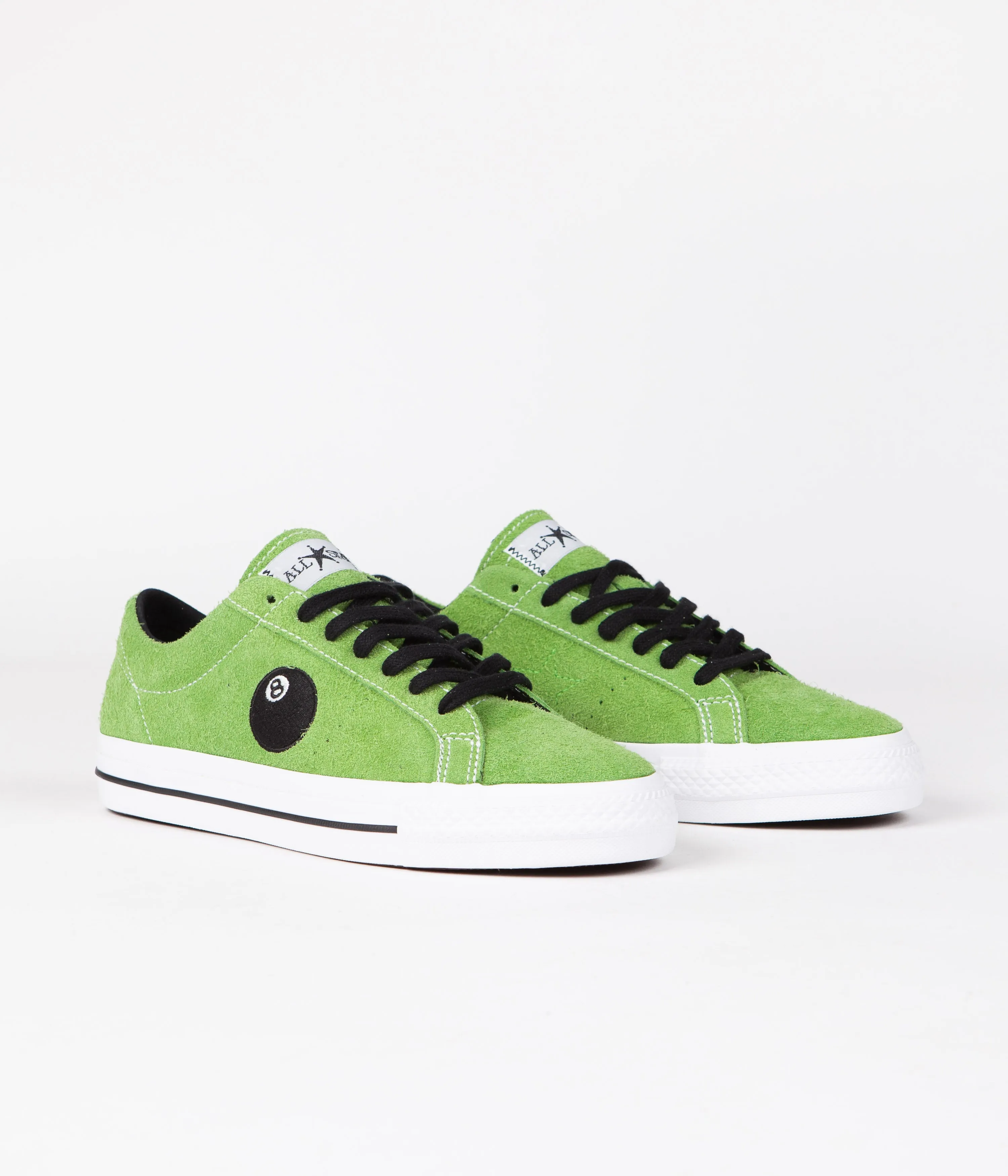 Converse x Stussy One Star Pro Ox Shoes - Green Flash / White / Black