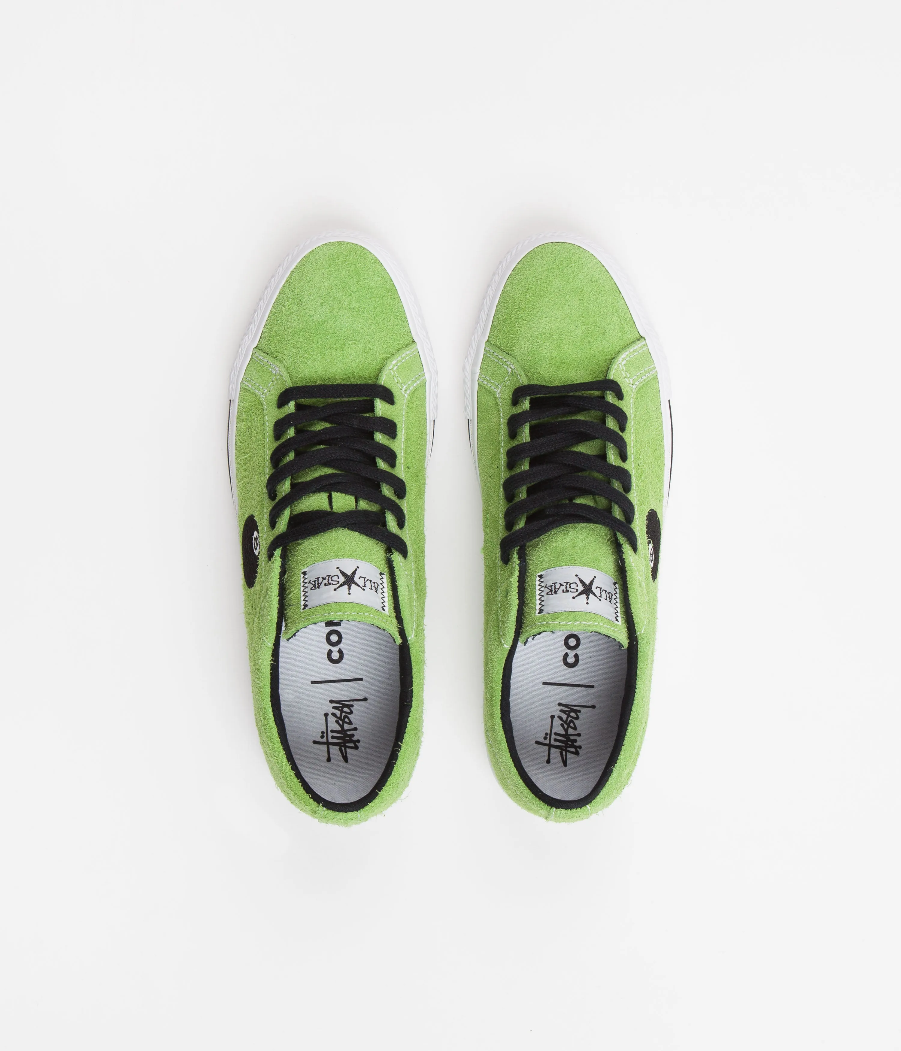 Converse x Stussy One Star Pro Ox Shoes - Green Flash / White / Black