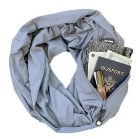 Convertible Infinity Scarf with Pocket | Ice Silk Grey