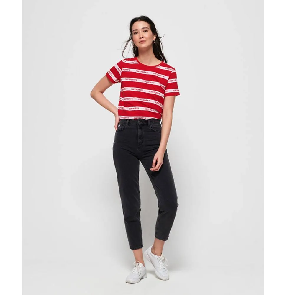 Cote Stripe Text T-shirt