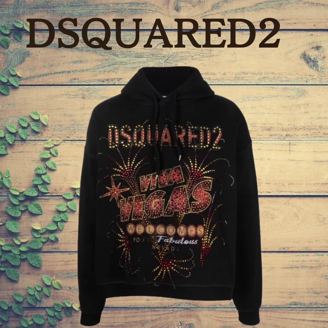 D SQUARED2  |Long Sleeves Logo Luxury Sweatshirts