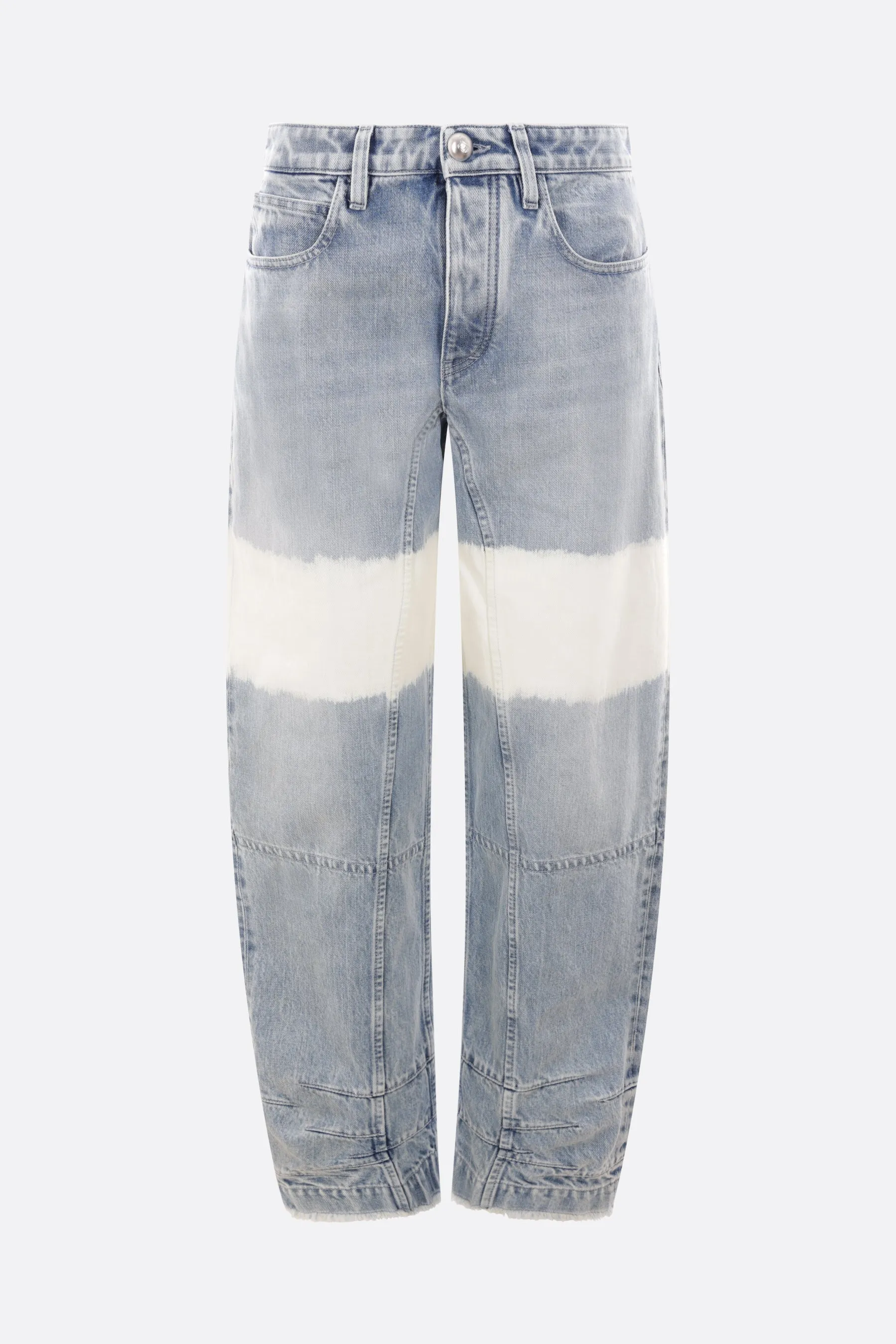 denim wide-leg jeans