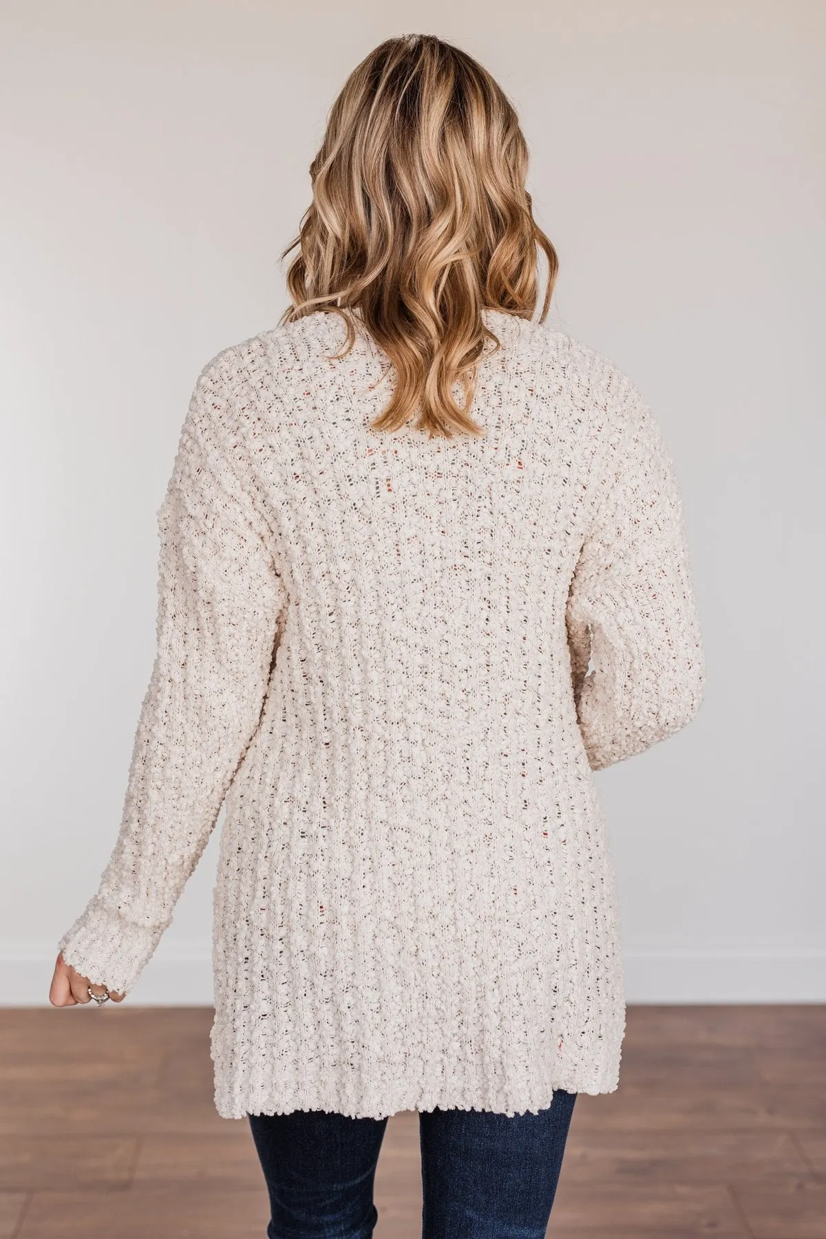 Do What I Want Plush Knit Cardigan- Ivory