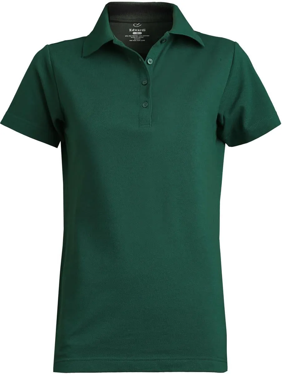 Edwards Ladies Blended Pique Short Sleeve Polo