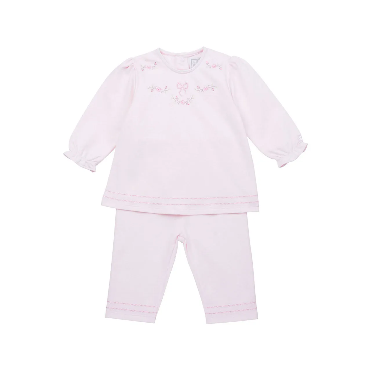 EMILE ET ROSE Hayley Two-Piece Top and Leggings Set - Light Pink