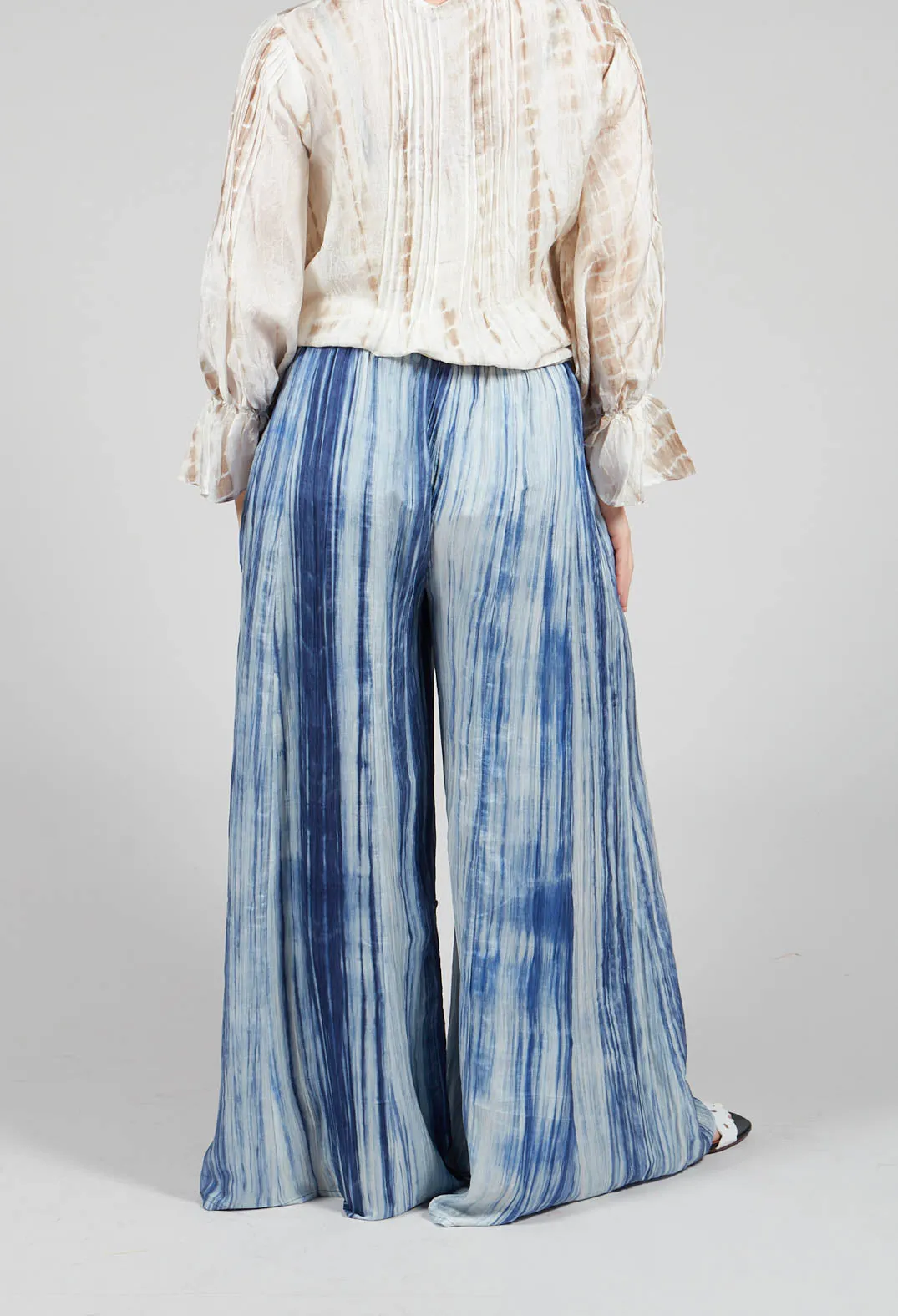 Emma Reversible Pants in Blue