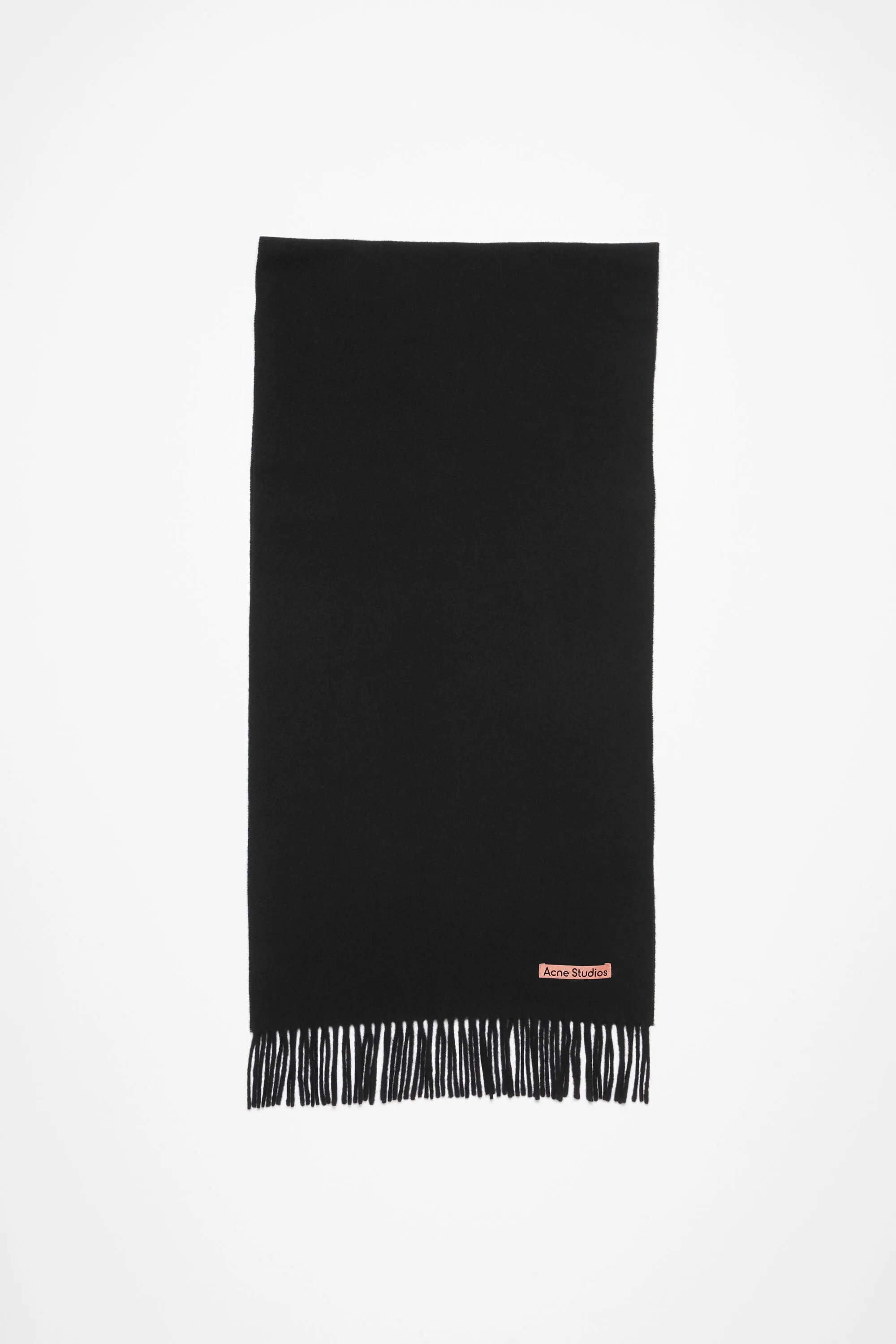 Fringe wool scarf – Narrow