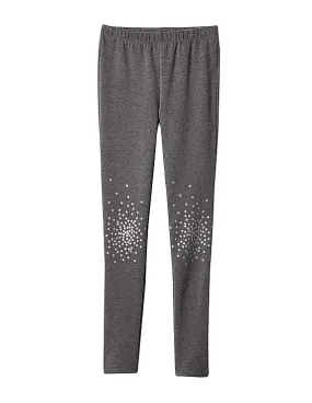 GAP Girls Grey Printed Coziest Leggings