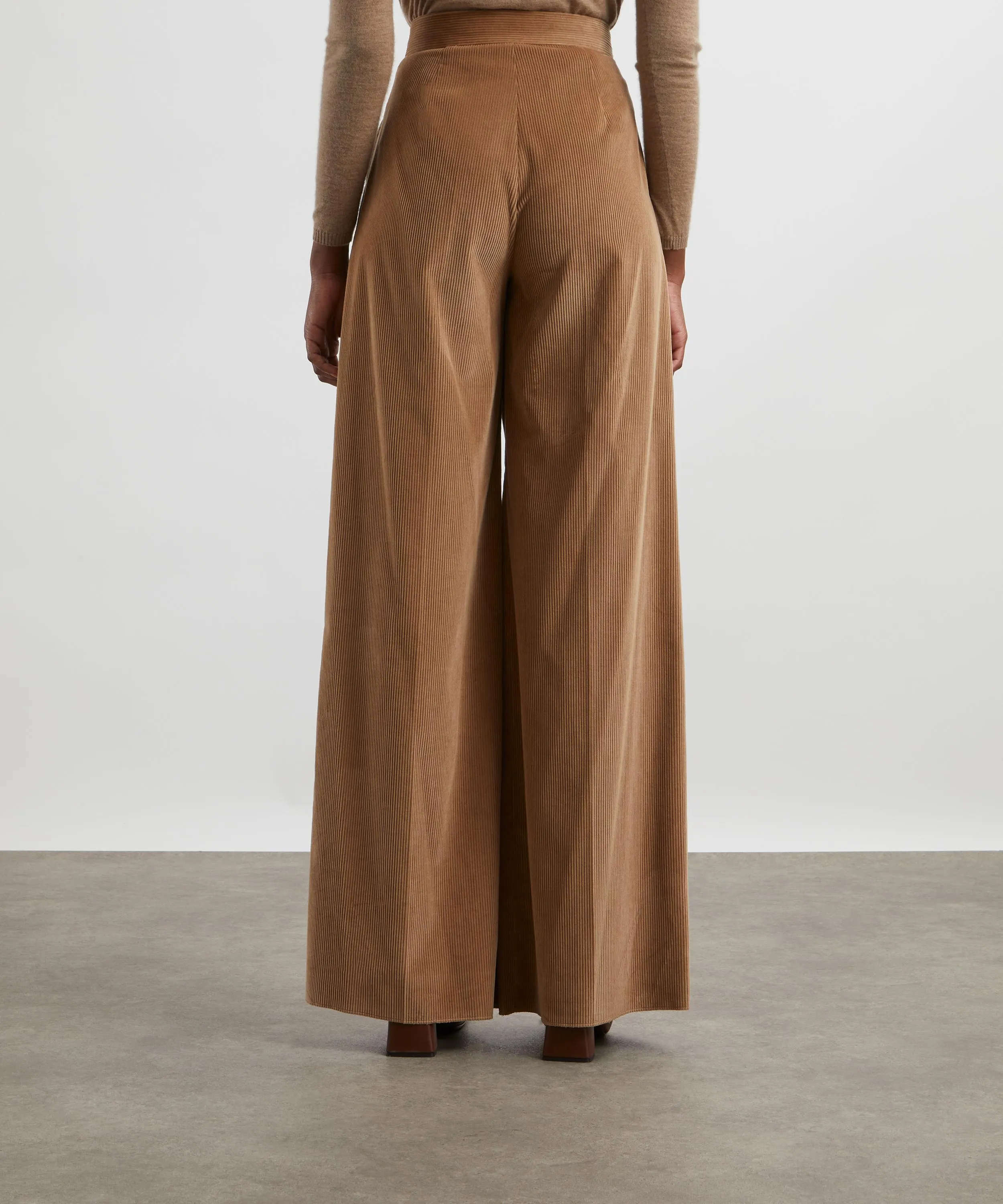 Gilly Corduroy High-Waisted Flared Trousers