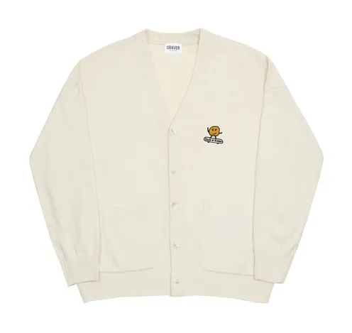 GRAVER  |[GRAVER]★DOT BOARD EMBROIDERY KNIT CARDIGAN