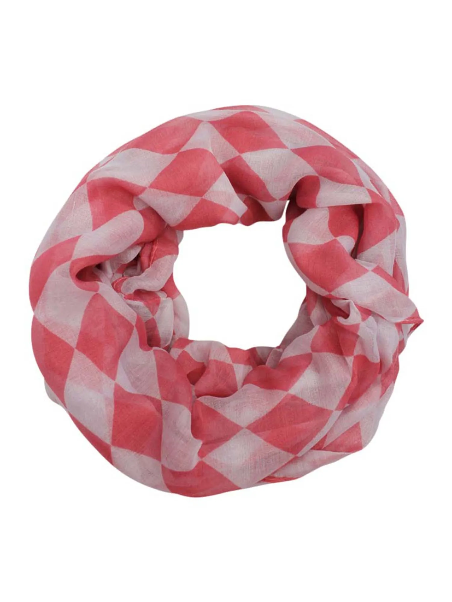 Harlequin Diamond Print Infinity Scarf