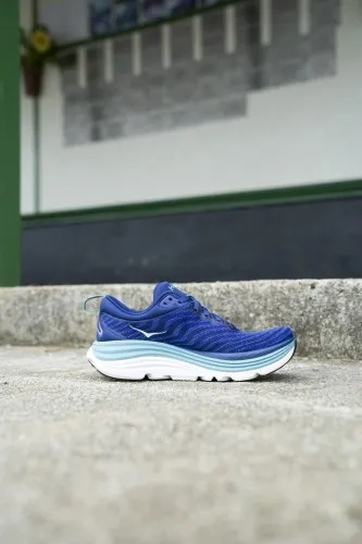 Hoka Gaviota 5 Bellwether Blue / Evening Sky  Forget what you thought you knew about stability shoes. The Gaviota 5’s new stabil