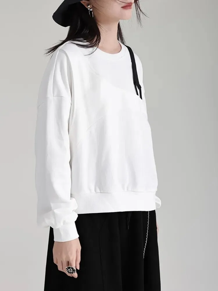 Holding Crew Neck Sweatshirt - White