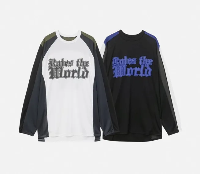 HOLY IN CODE  |Crew Neck Pullovers Unisex Street Style U-Neck Bi-color