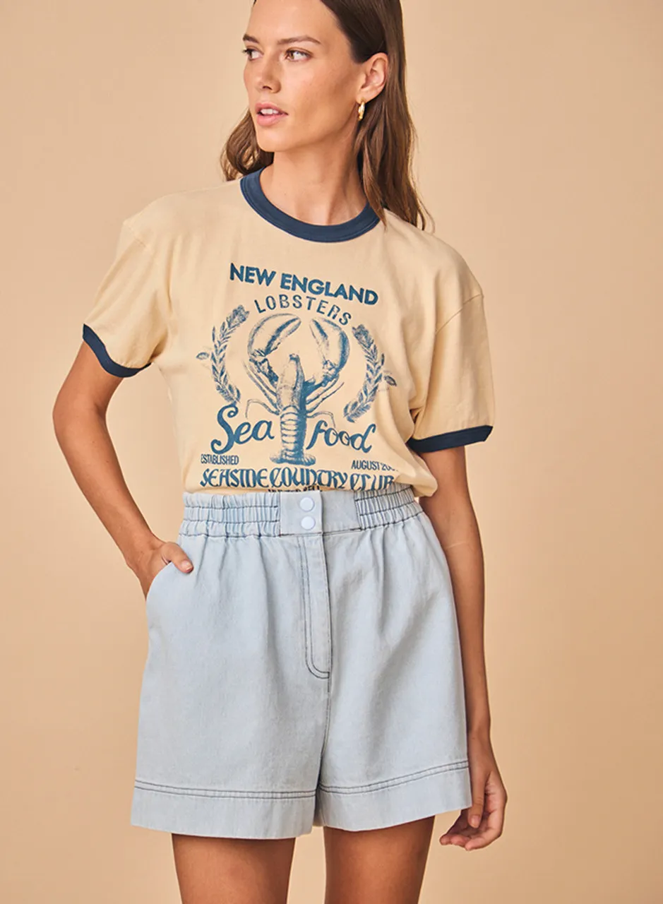 Hunter Bell New England Tee, Bisque