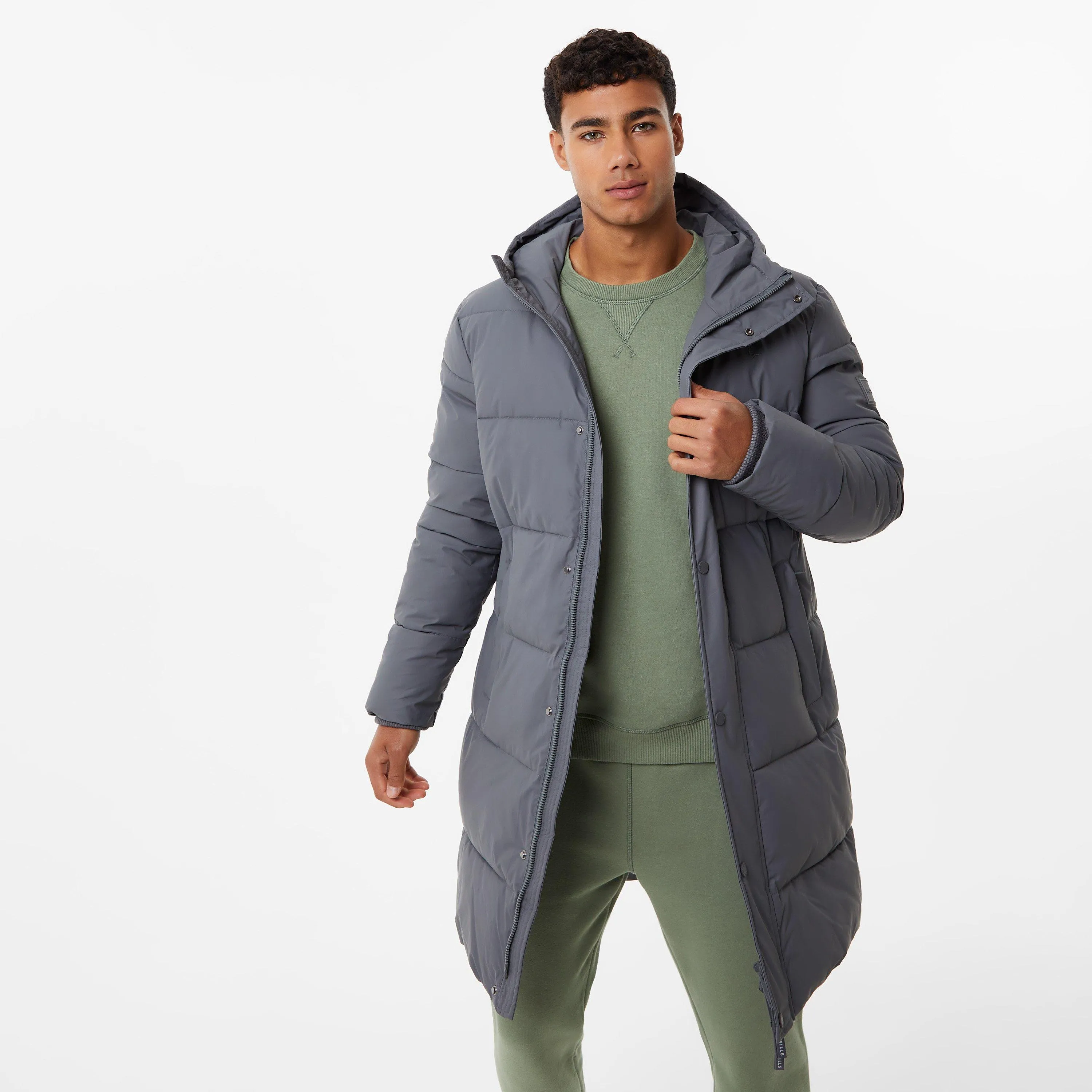 Jack Wills JW Long Quilt Parka Sn34